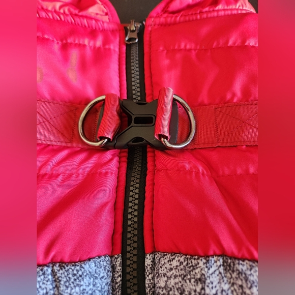 BAILEY AND BELLA COMPANION COUTURE RED AND GREY DOG VEST (3XL) - Picture 3 of 5